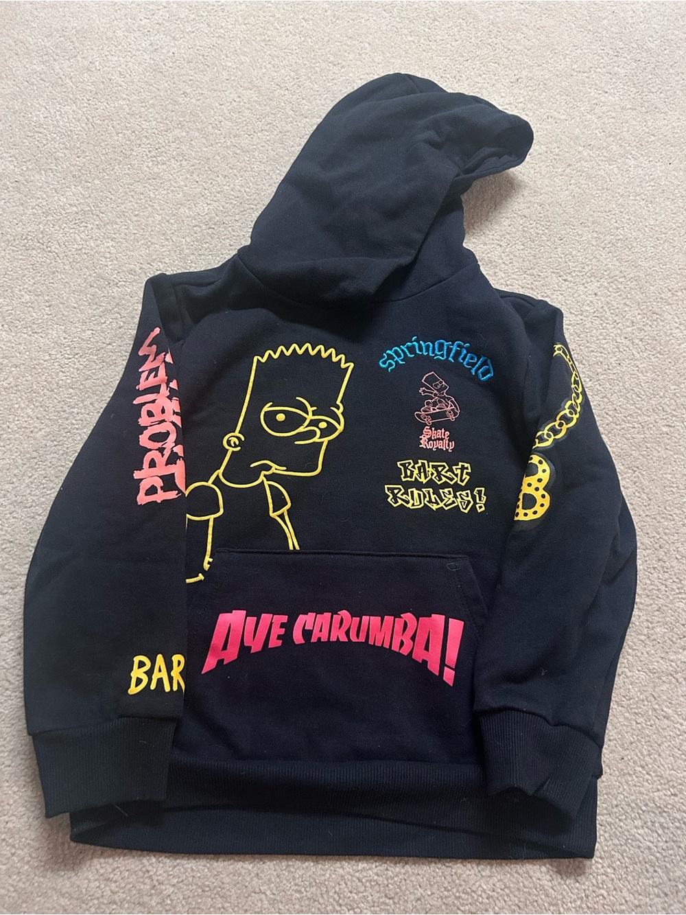 The Simpsons Bart Simpson Black Hoodie